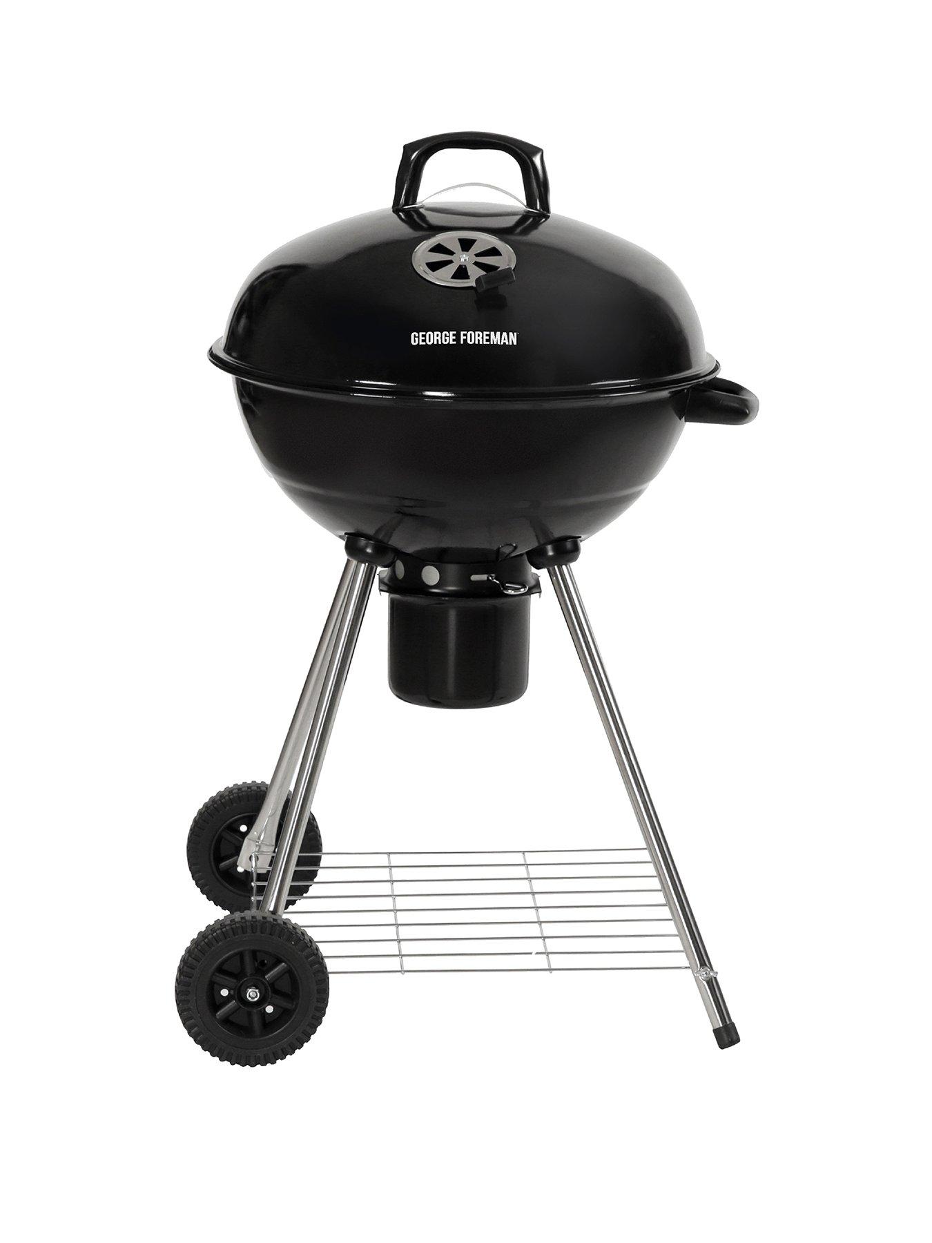 George Foreman Gfktbbq Kettle Charcoal Bbq 20-Inch, Black