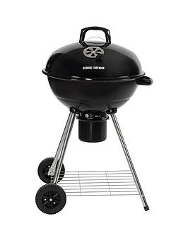 Product photograph of George Foreman Gfktbbq Kettle Charcoal Bbq 20-inch Black from very.co.uk