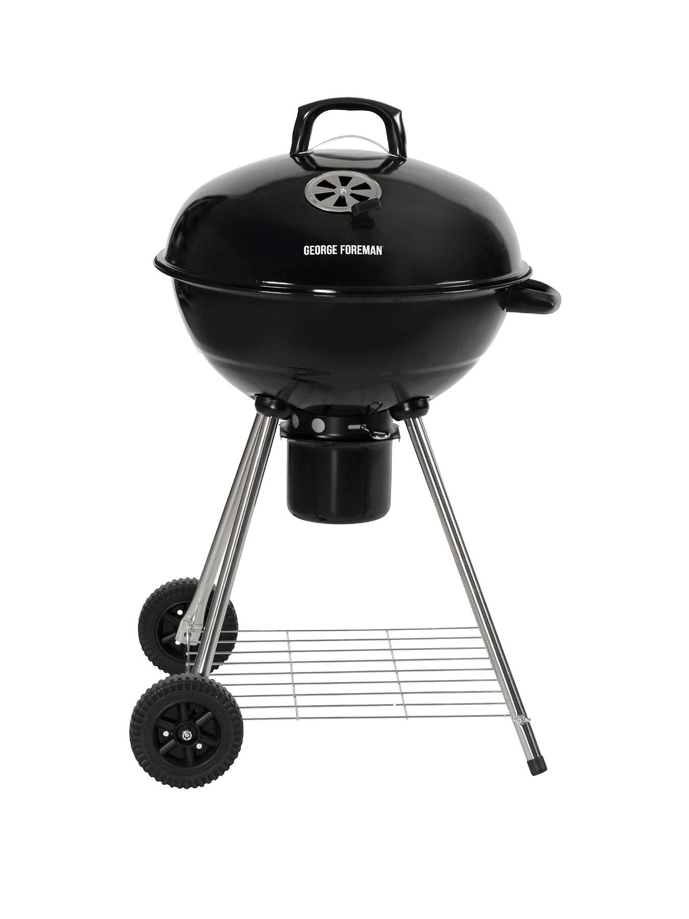 George Foreman GFKTBBQ Kettle Charcoal BBQ 20-inch, Black