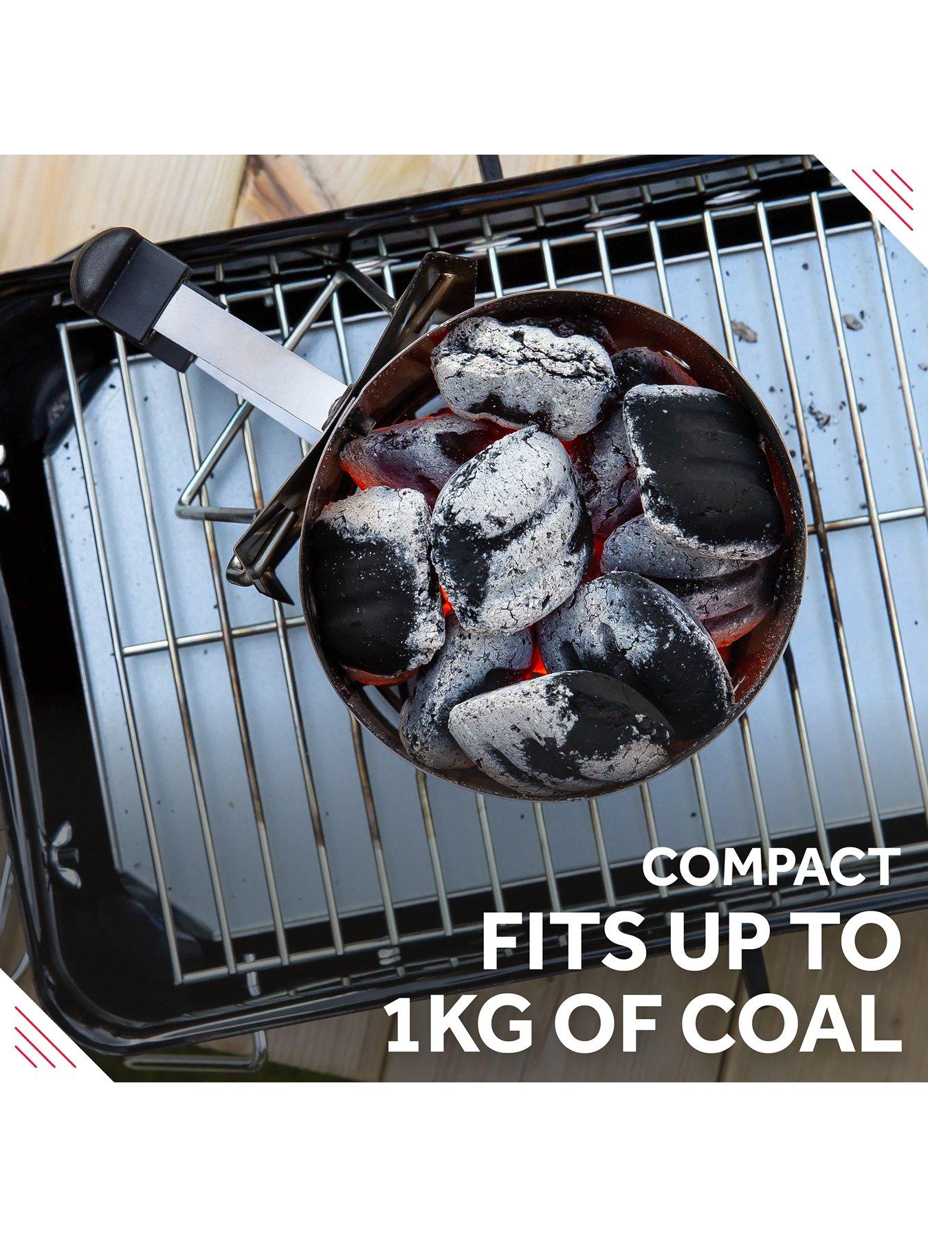 Image 6 of 7 of George Foreman GFCMS14 Quick-Fire Compact Chimney BBQ Starter in Stainless Steel