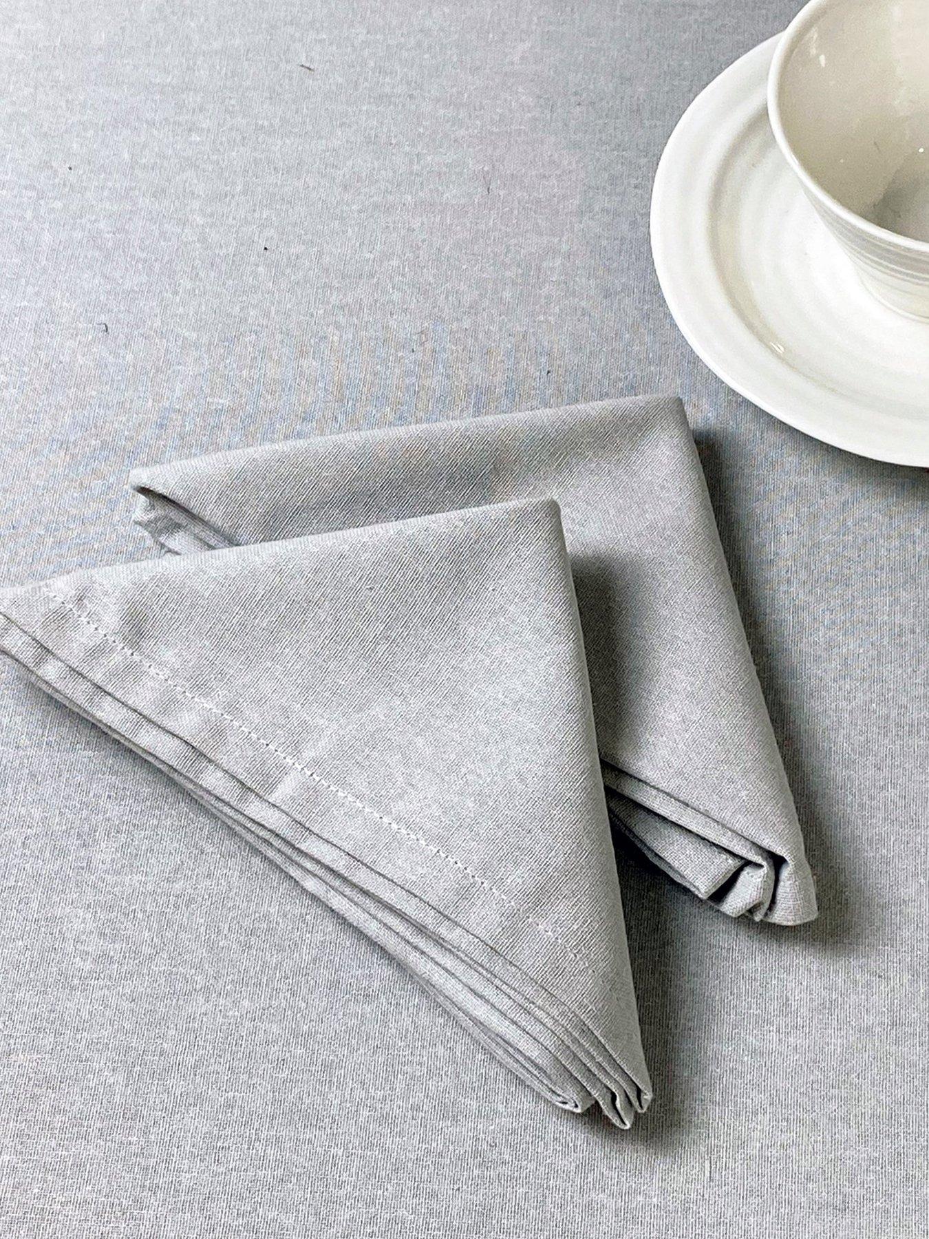Esselle Avon 100% Cotton Grey Napkins 2 Pk