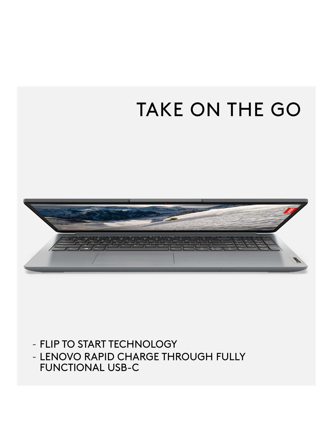 Image 3 of 7 of Lenovo IdeaPad 1, AMD Ryzen 7, 16GB RAM 512GB SSD, 15in Full HD Laptop - Grey