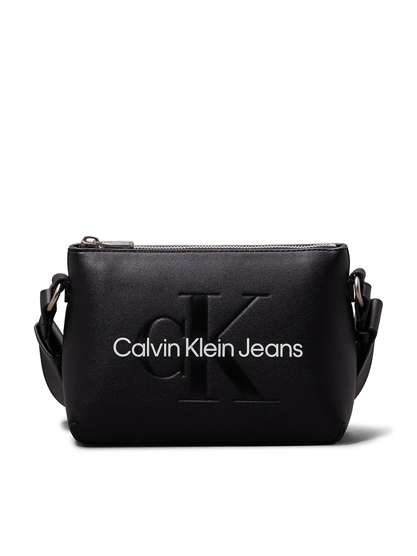Calvin Klein Jeans Logo Sculpted Camera Bag Black Very