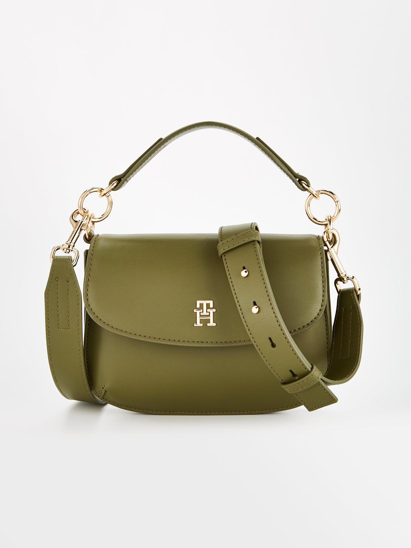 Brown tommy hilfiger bag clearance