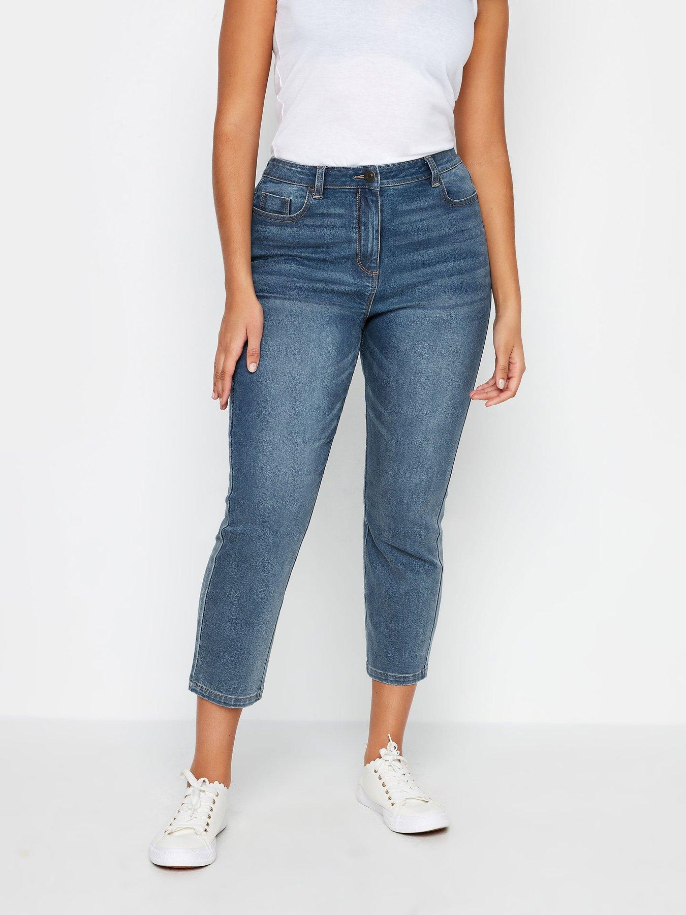 Image 1 of 4 of M&Co Petite Petite Blue Mid Wash Jean