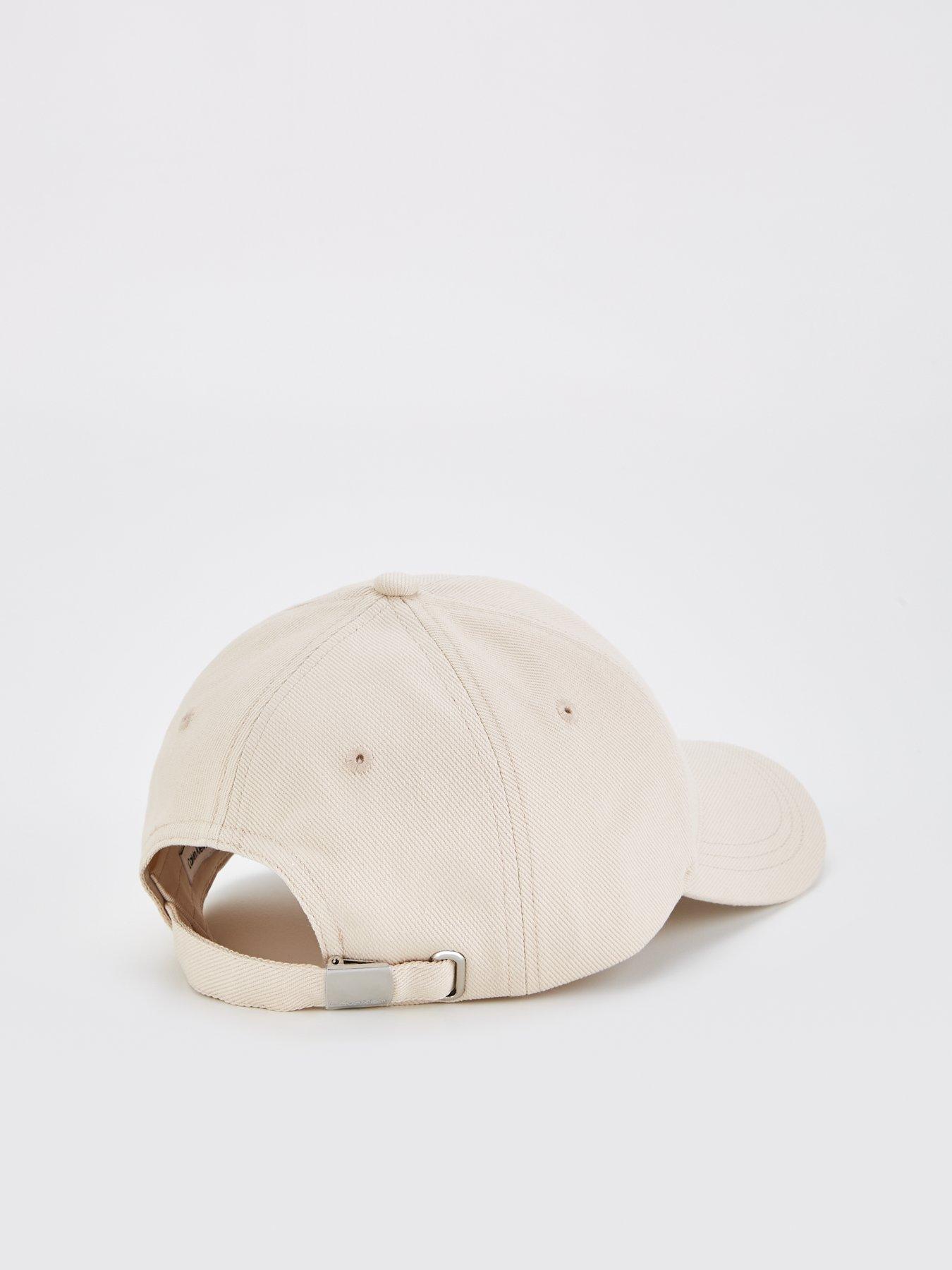 Calvin Klein Metal Letter Canvas Cap - Cream | Very.co.uk