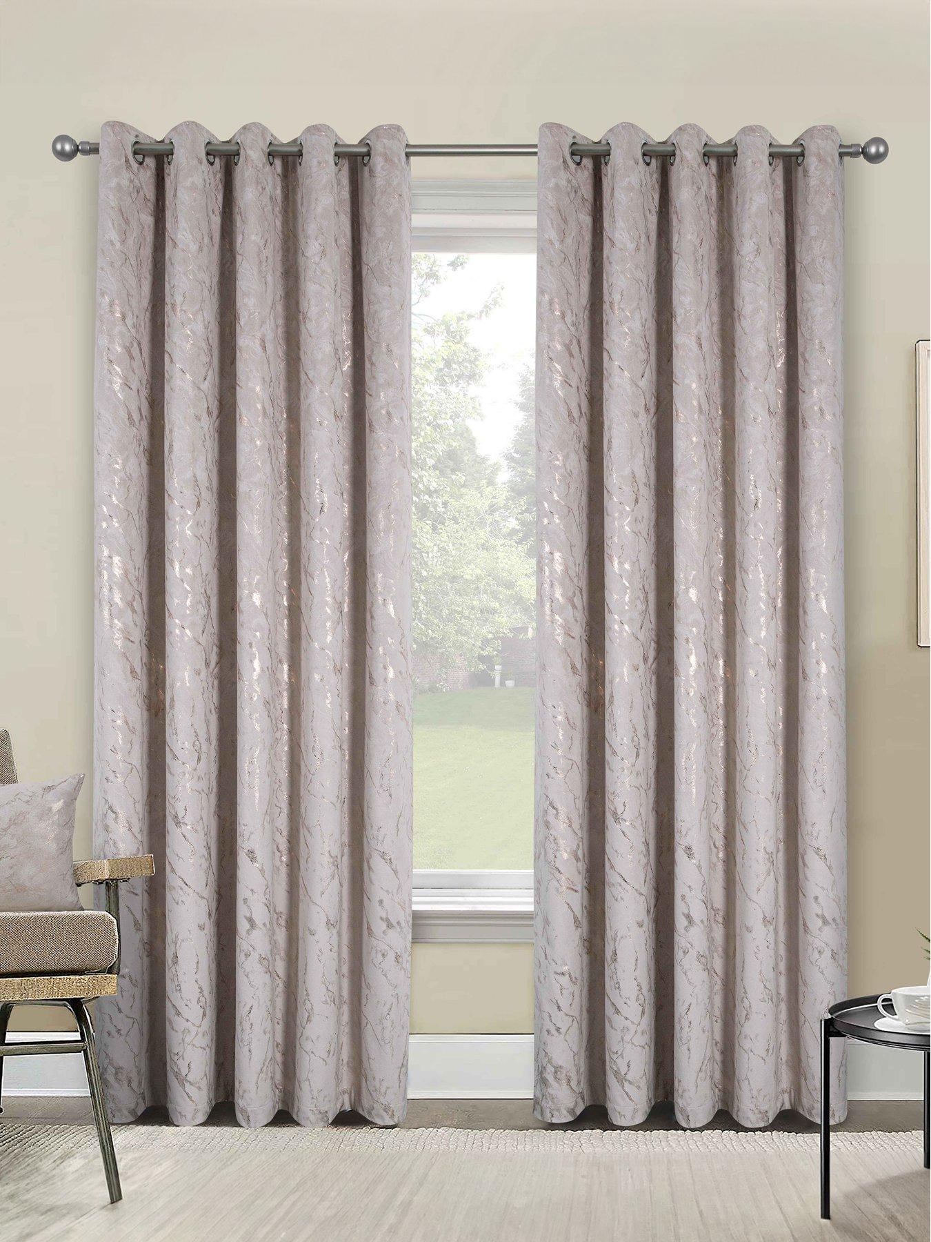 Image 1 of 5 of Very Home Mabel Super Thermal Velour Eyelet Curtains