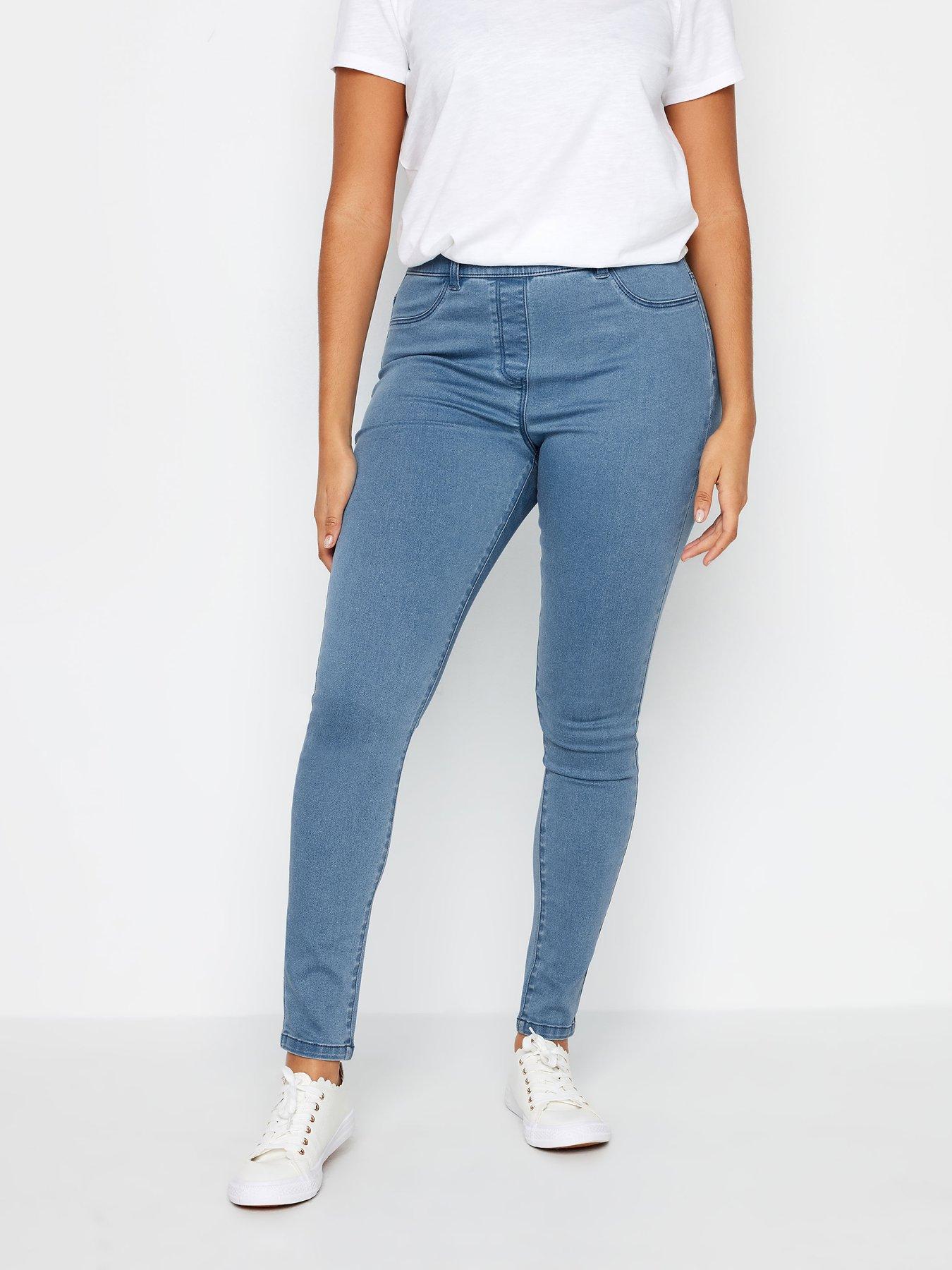 Image 1 of 4 of M&Co Petite Petite Light Wash Jegging