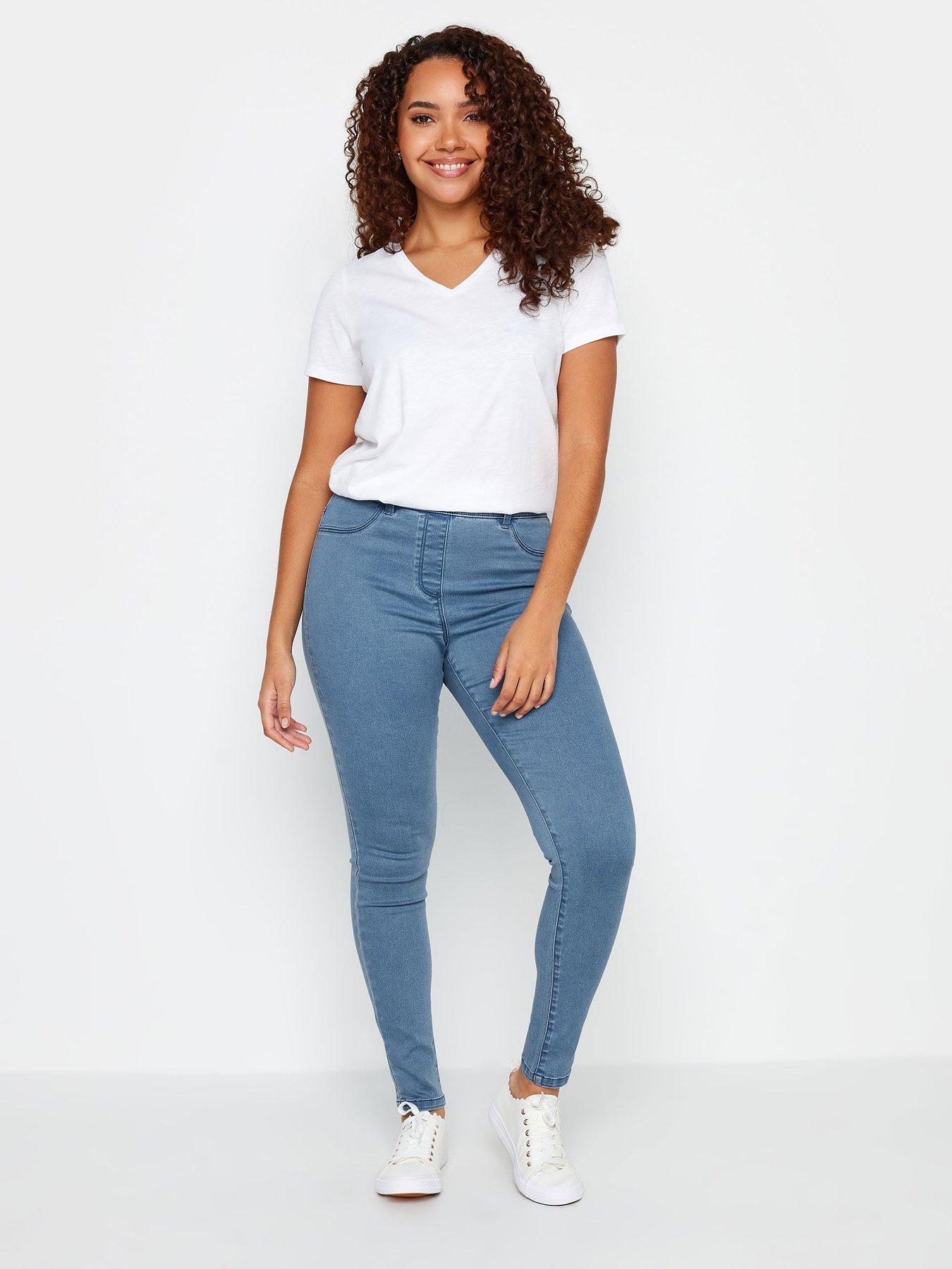 Image 3 of 4 of M&Co Petite Petite Light Wash Jegging