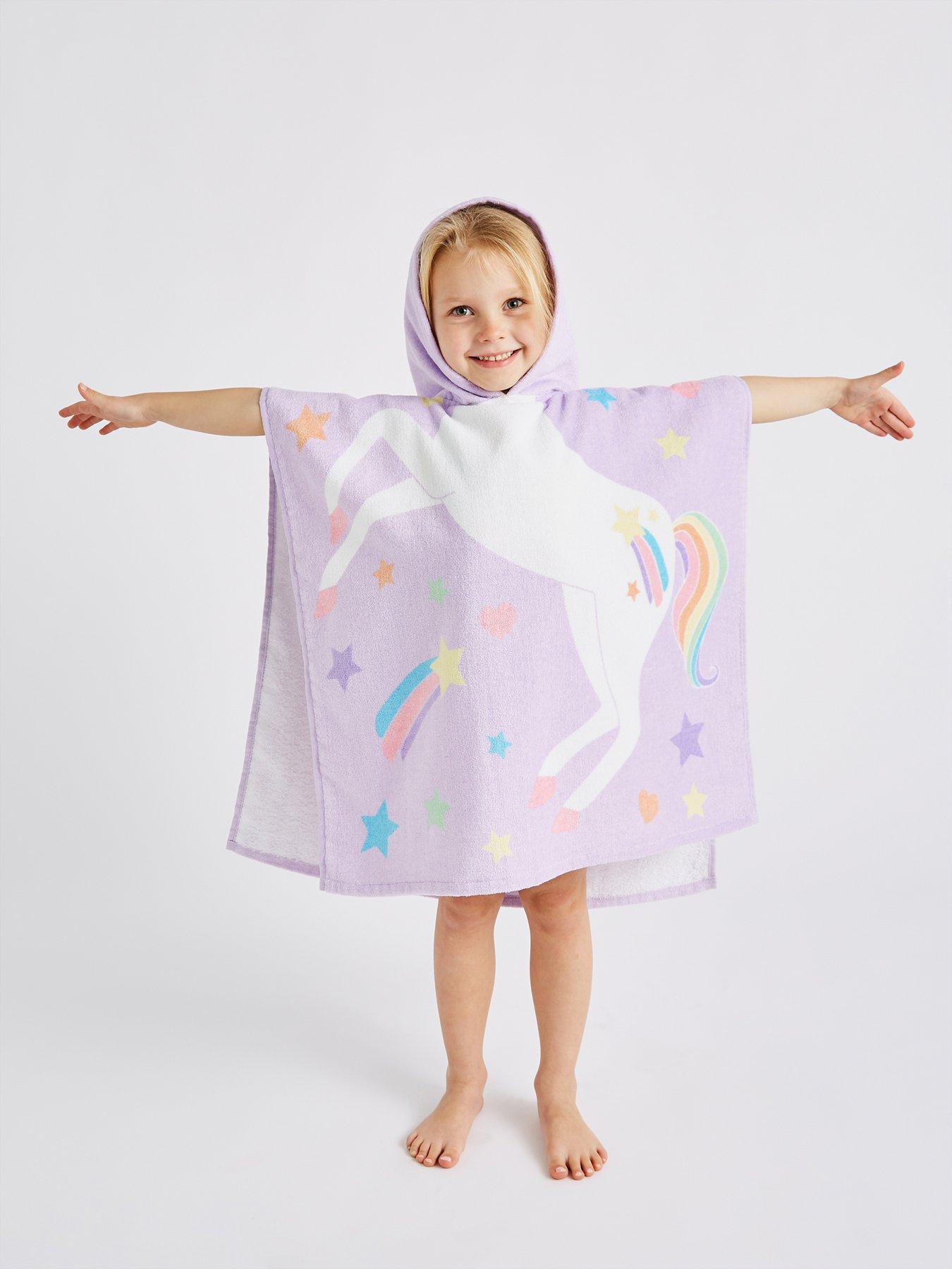 Image 2 of 4 of Catherine Lansfield Unicorn Hooded Poncho Towel