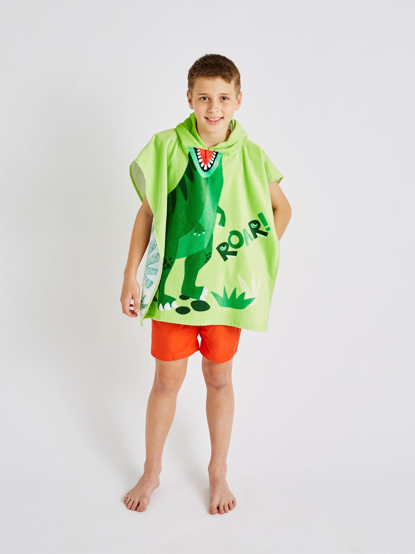 Image 2 of 5 of Catherine Lansfield Dinosaur Hooded Poncho Towel