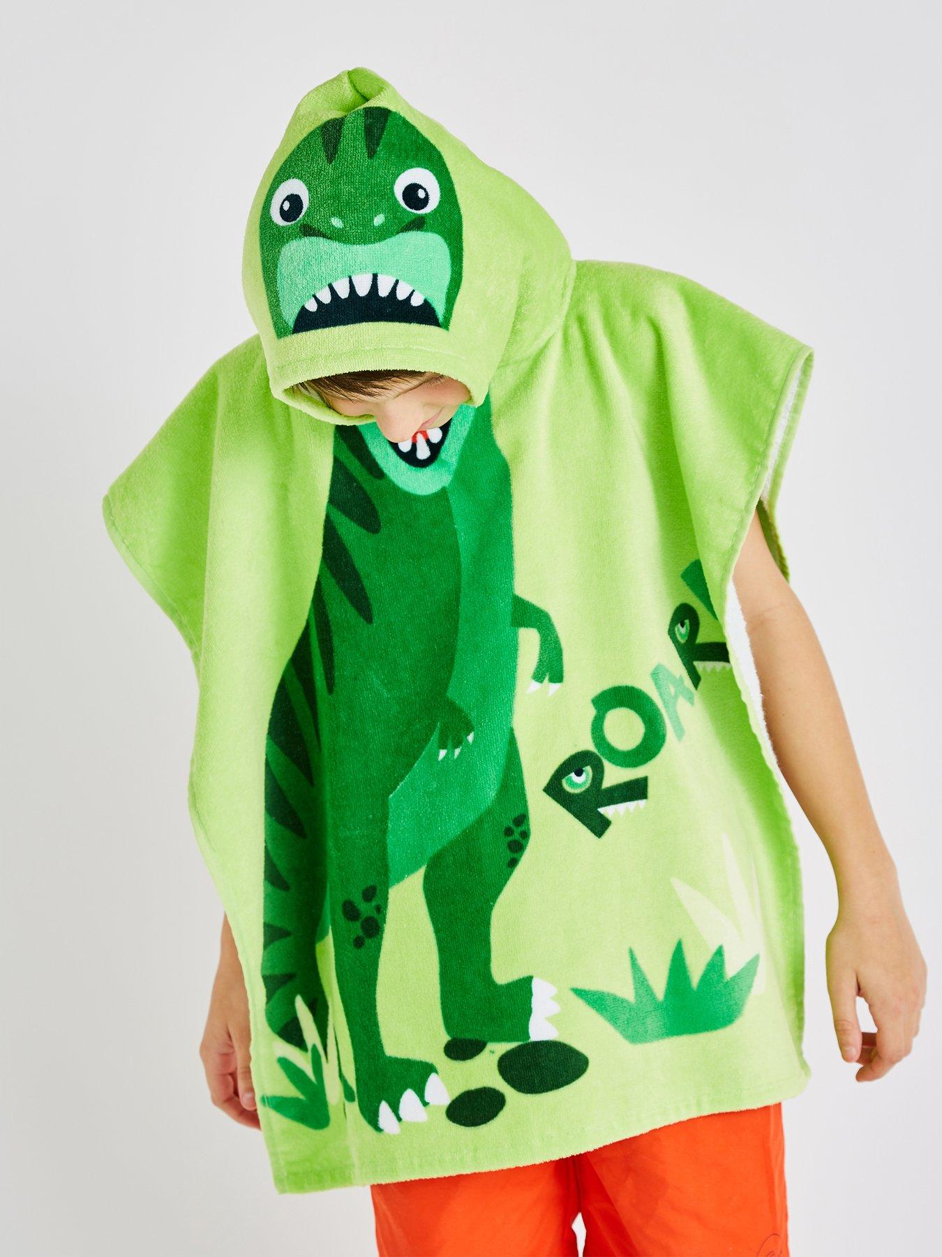 Image 3 of 5 of Catherine Lansfield Dinosaur Hooded Poncho Towel
