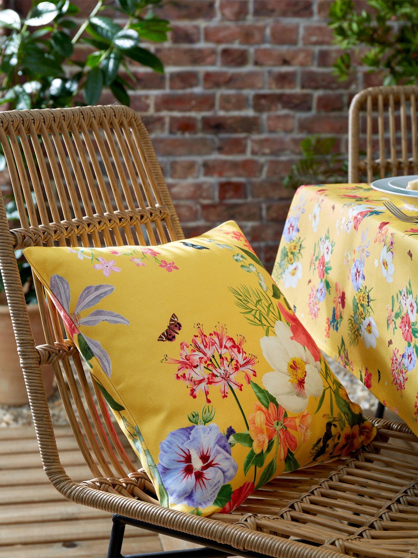 Pillow Perfect Outdoor Sundeck Chaise Lounge Cushion in Orange - Bed