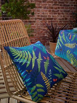 Product photograph of Rhs Woodland Fern Outdoor Indoor Cushion from very.co.uk