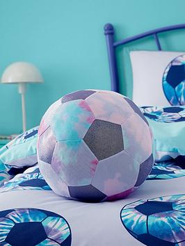 Product photograph of Catherine Lansfield Ombre Tie Dye 3d Football Cushion from very.co.uk