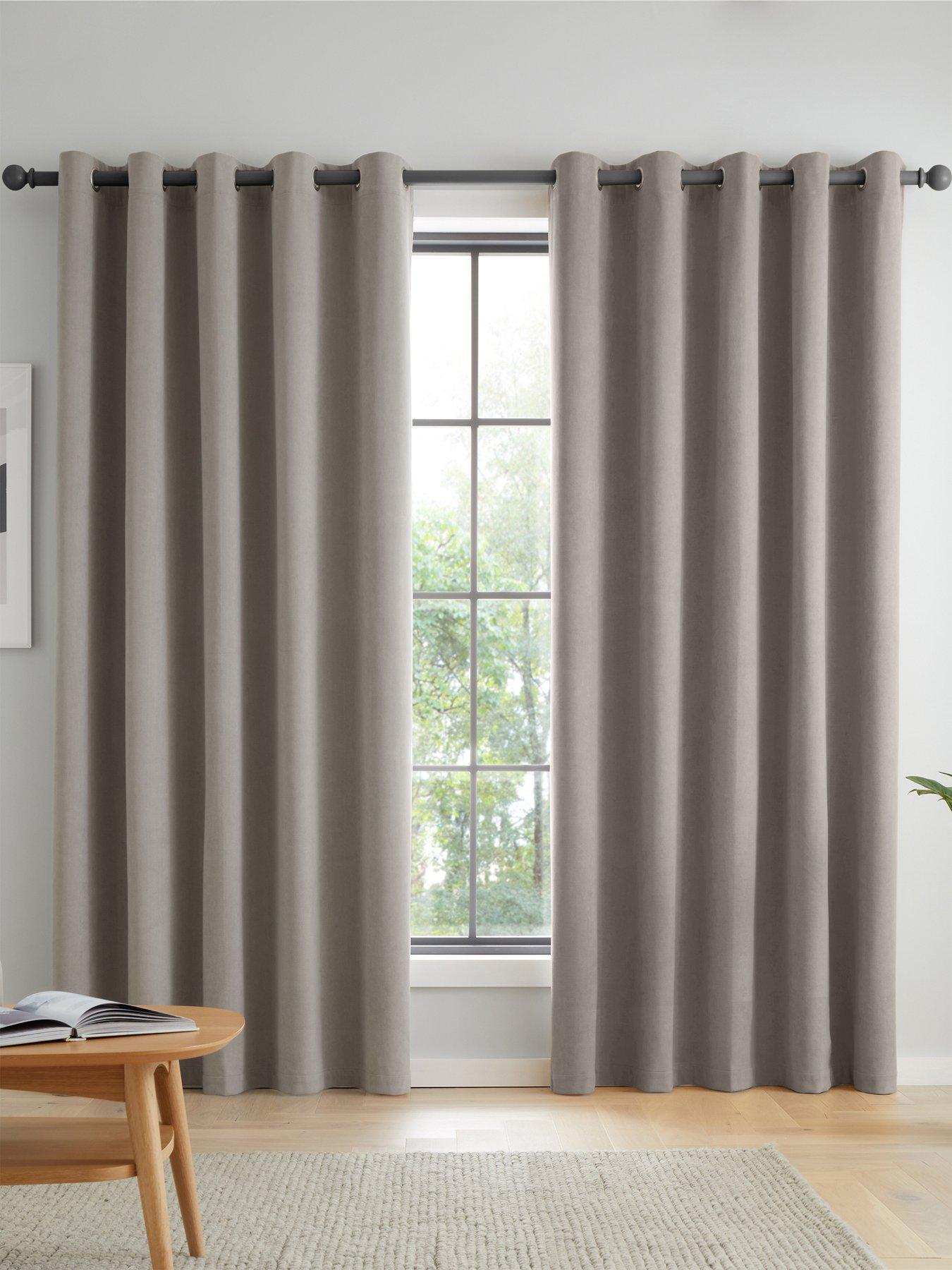 Catherine Lansfield Wilson Thermal Blackout Eyelet Curtains