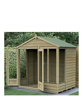 Product photograph of Forest Oakley Overlap 7x5 Summerhouse Double Door 4 Windows from very.co.uk