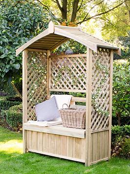 Product photograph of Forest Lyon 2-in-1 Arbour from very.co.uk