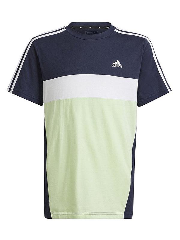 adidas Sportswear Junior Kids Colorblock Short Sleeve T-Shirt - Navy ...