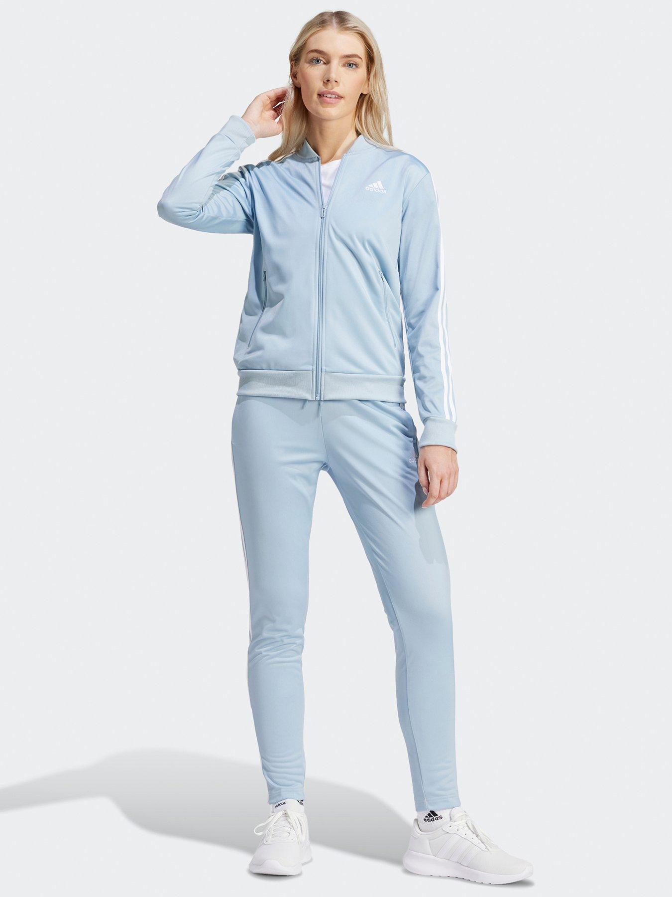 Women s 3 Stripe Tracksuit Blue