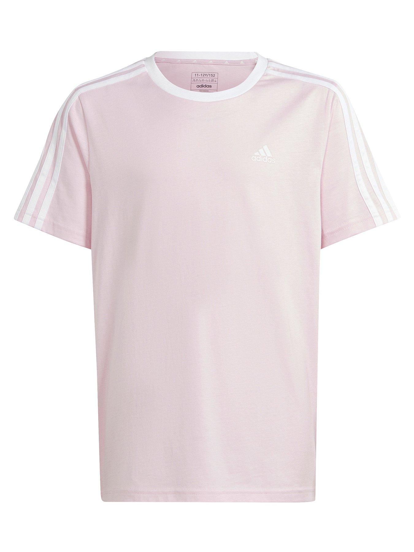 adidas Sportswear Junior Essentials Short Sleeve T Shirt Light Pink Very