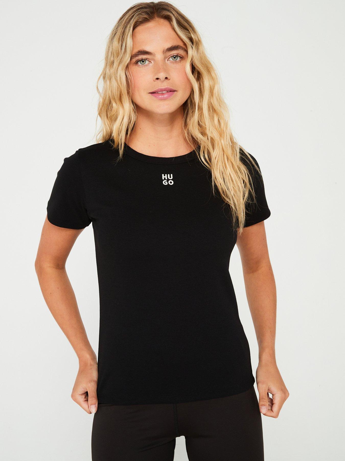 HUGO Deloris T Shirt Black Very