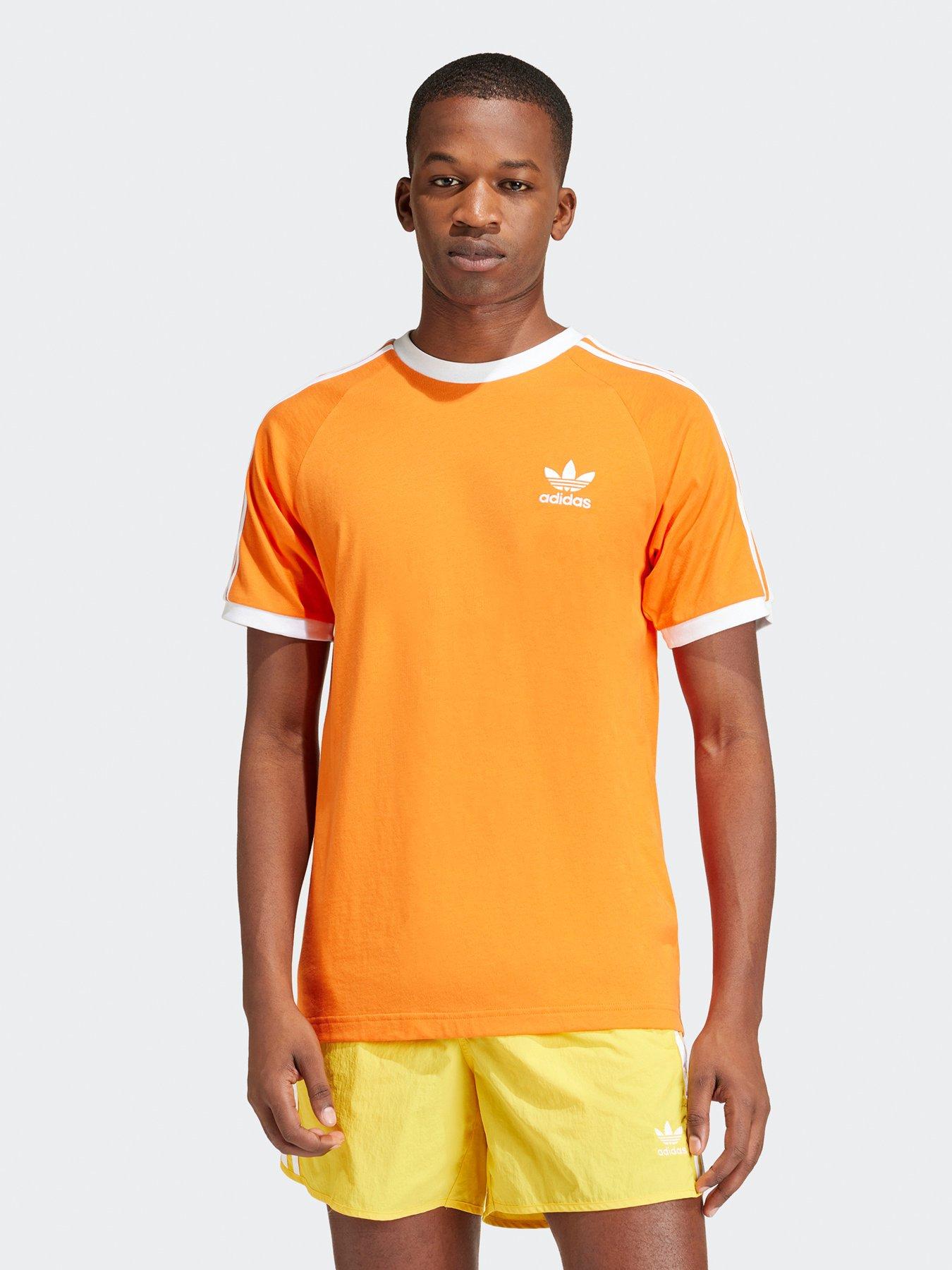 Orange adidas t shirt on sale