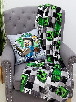 Product photograph of Minecraft Circle Square Cushion - Multi from very.co.uk