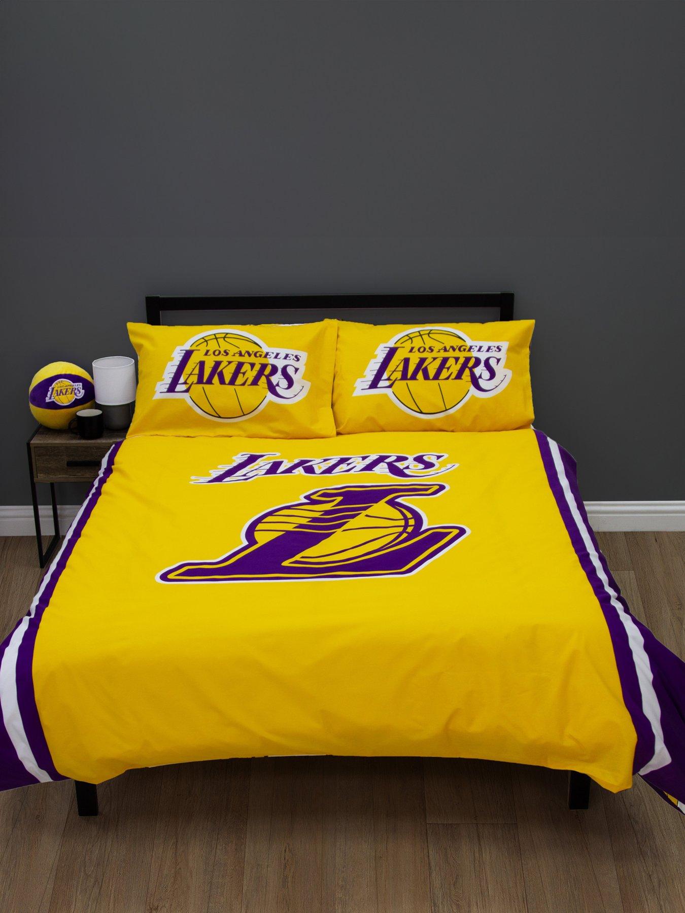 undefined LA Lakers Double Duvet Cover Set - Multi