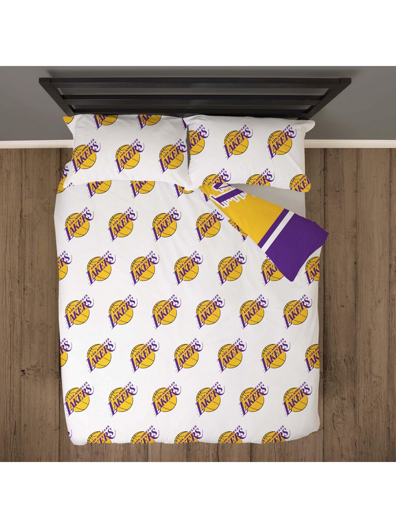 Image 3 of 7 of NBA LA Lakers Double Duvet Cover Set - Multi