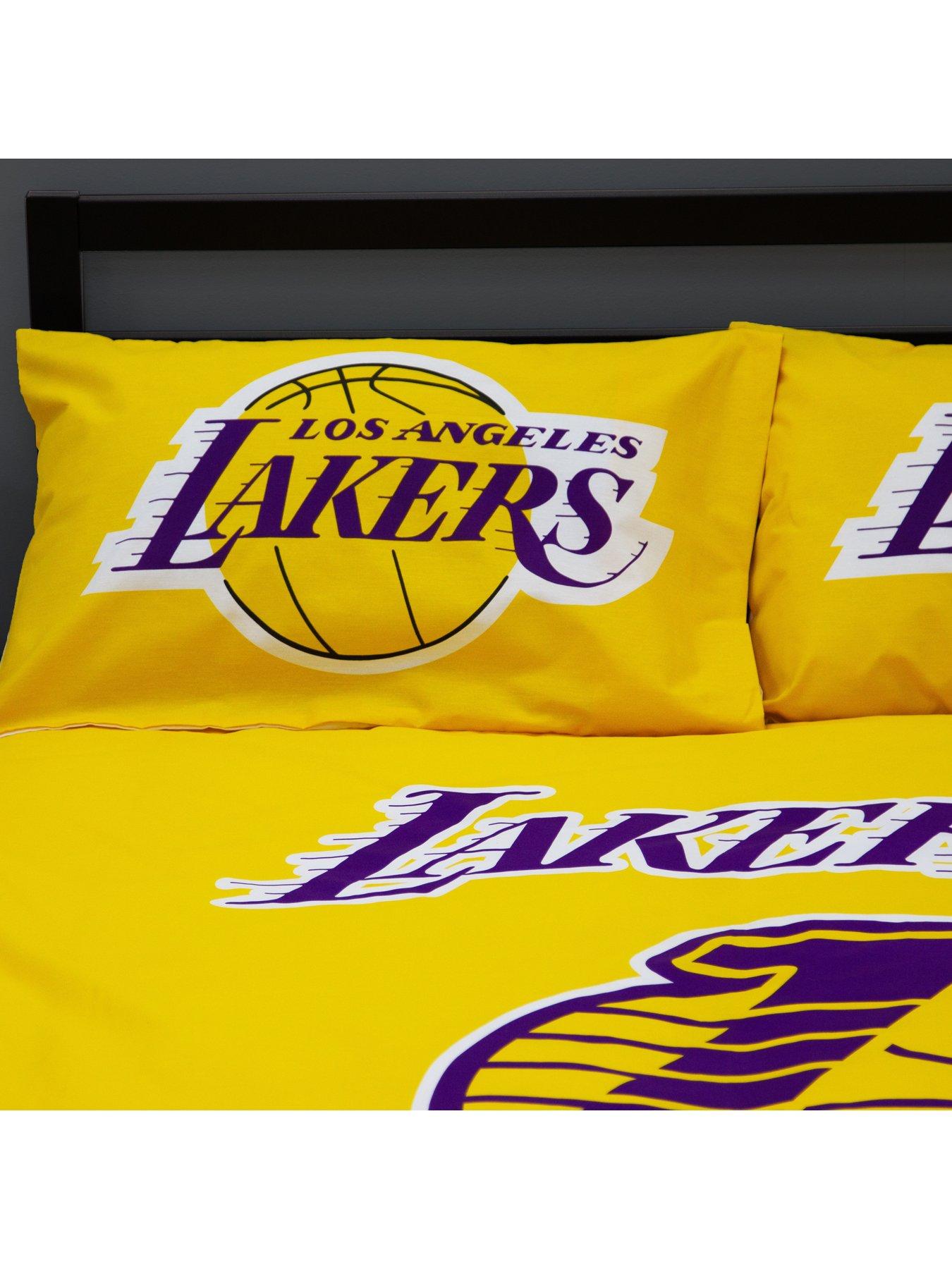 Image 4 of 7 of NBA LA Lakers Double Duvet Cover Set - Multi
