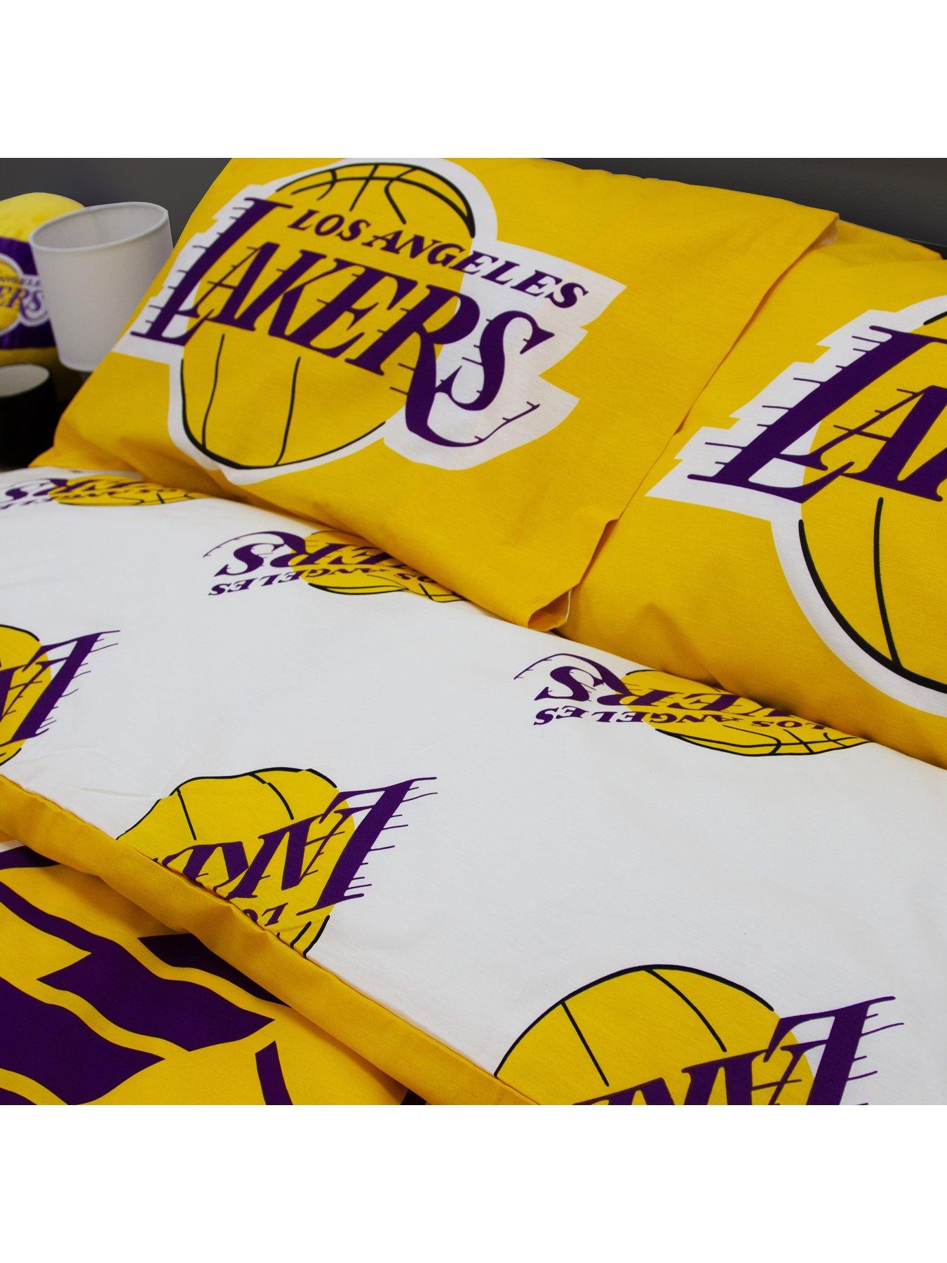 Image 5 of 7 of NBA LA Lakers Double Duvet Cover Set - Multi