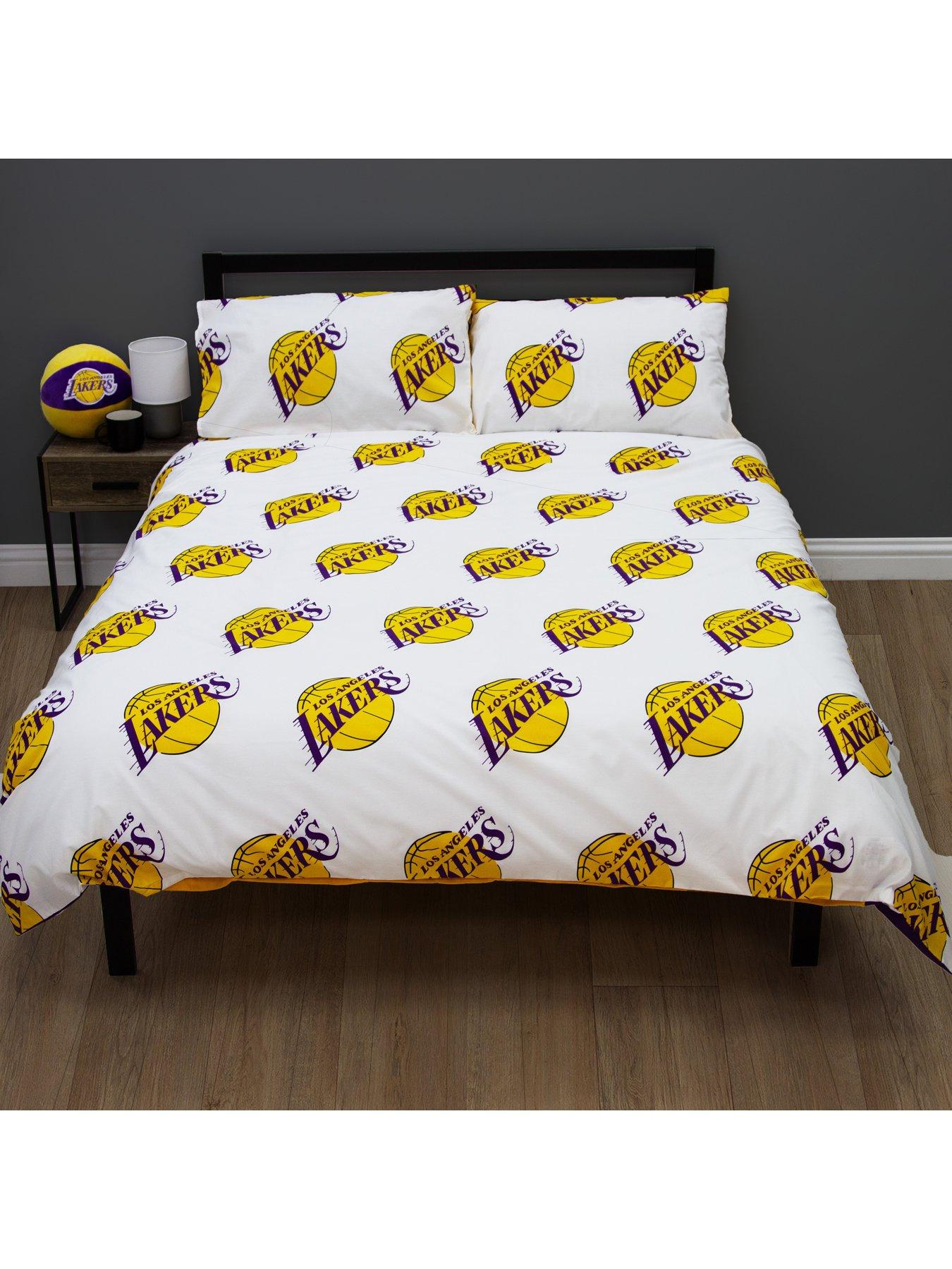 Image 6 of 7 of NBA LA Lakers Double Duvet Cover Set - Multi