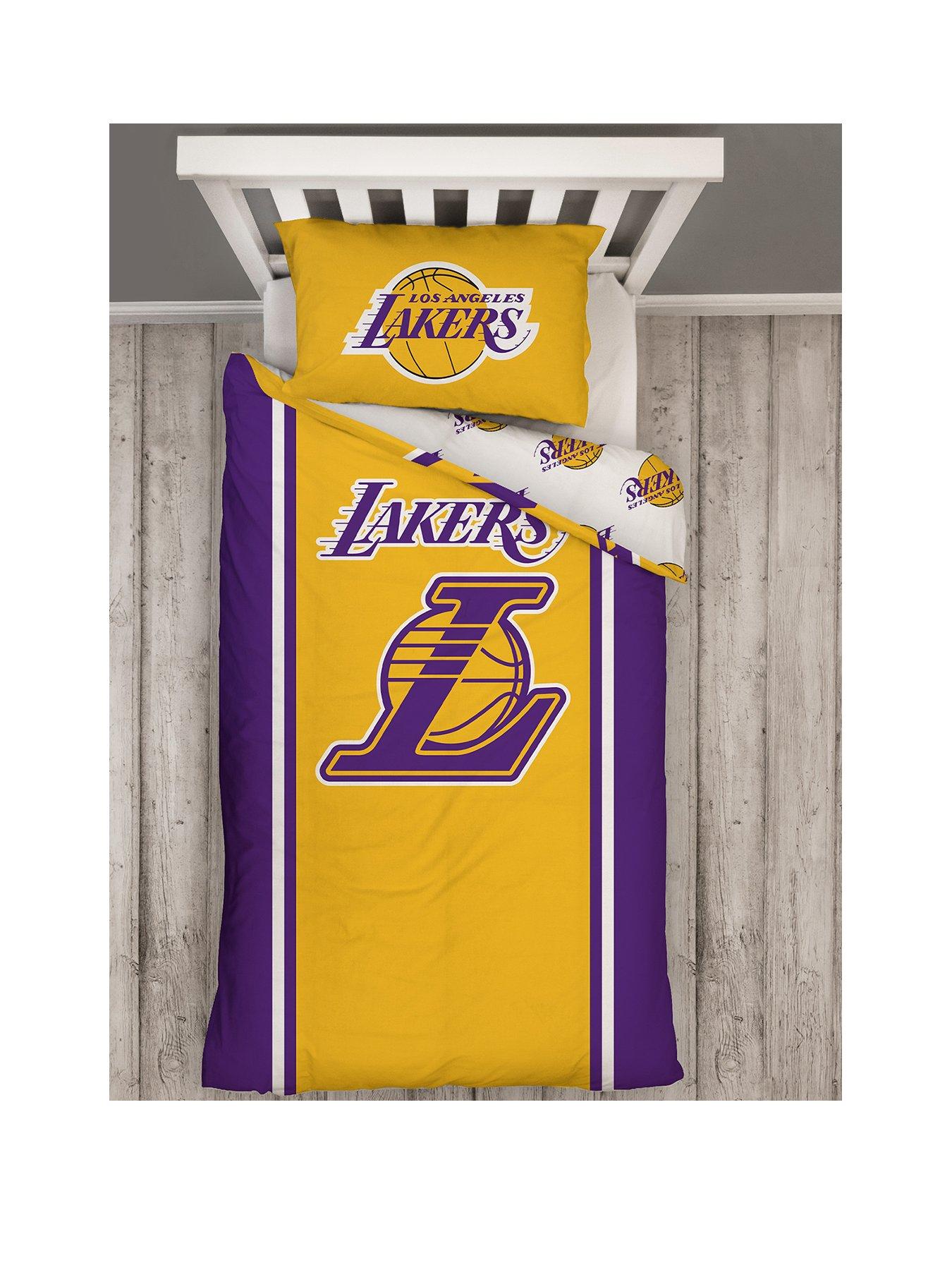 Product photograph of Nba La Lakers Single Duvet Cover Set - Multi from very.co.uk