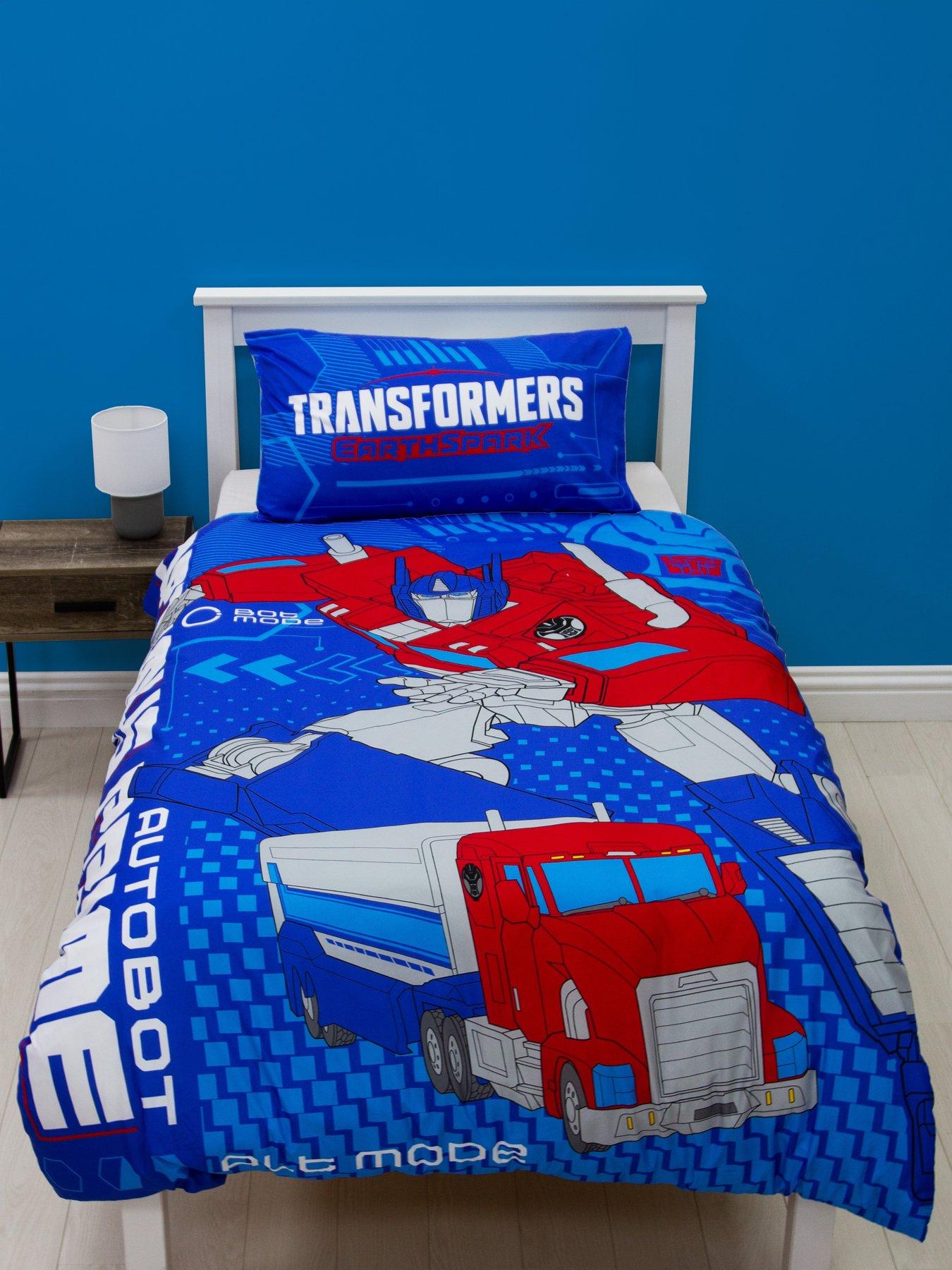 Product photograph of Transformers Earthspark Chargers Single Duvet Cover Set - Multi from very.co.uk