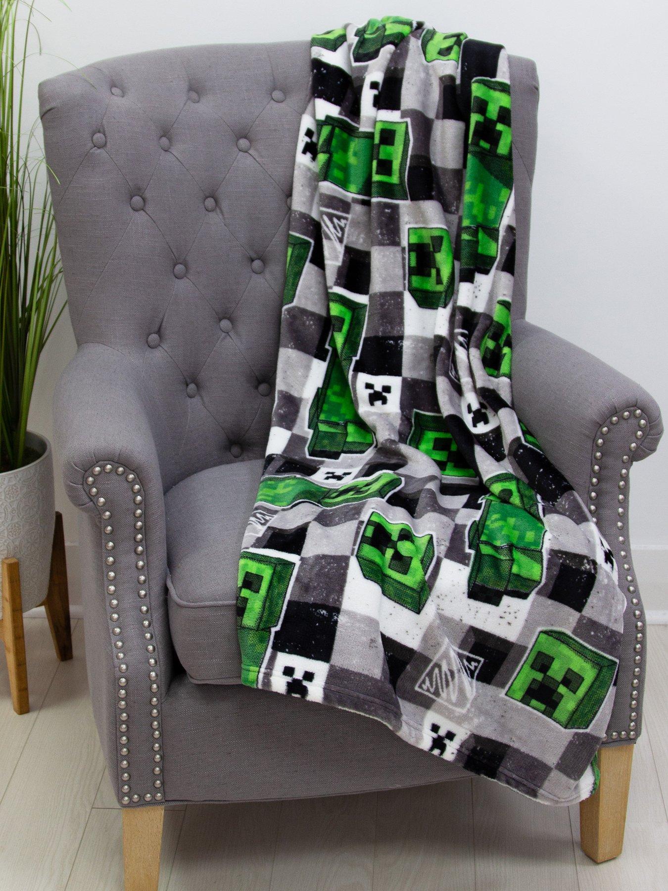 Image 1 of 7 of Minecraft Scribble Fleece Blanket - Multi