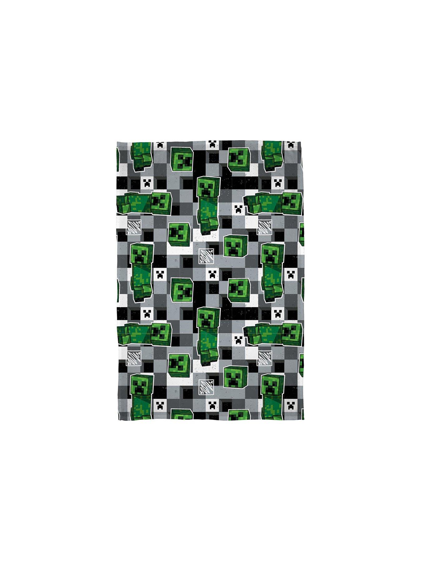 Image 3 of 7 of Minecraft Scribble Fleece Blanket - Multi