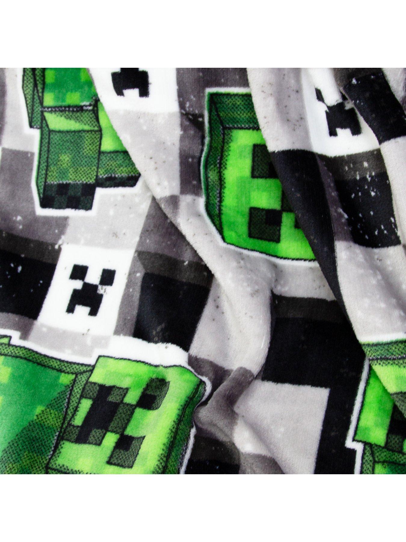 Image 4 of 7 of Minecraft Scribble Fleece Blanket - Multi