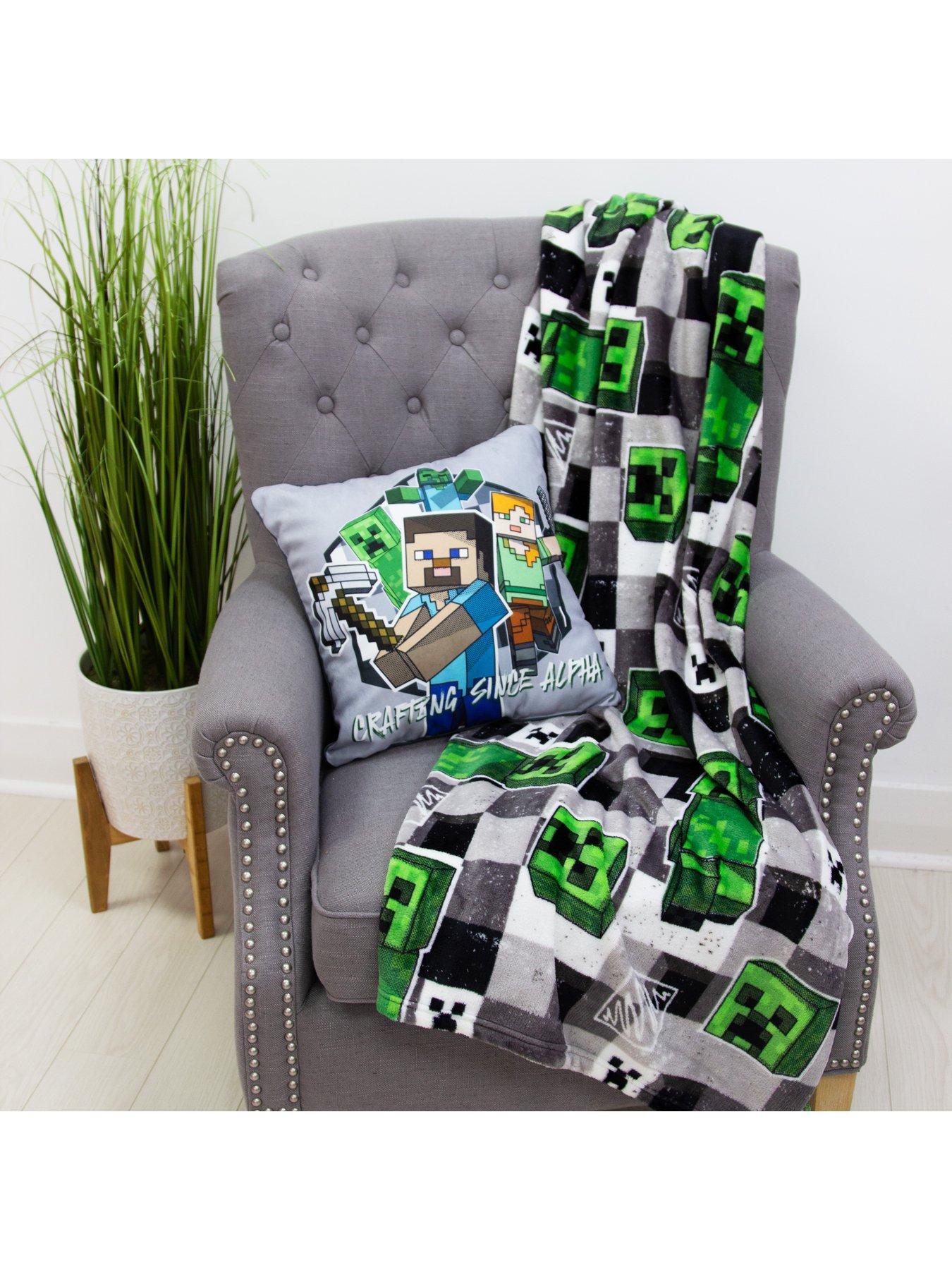 Image 6 of 7 of Minecraft Scribble Fleece Blanket - Multi