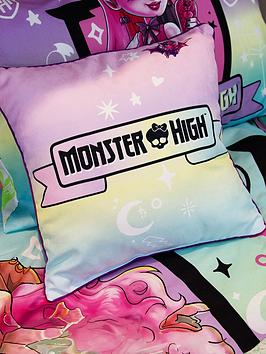 Product photograph of Monster High Fierce Square Cushion from very.co.uk
