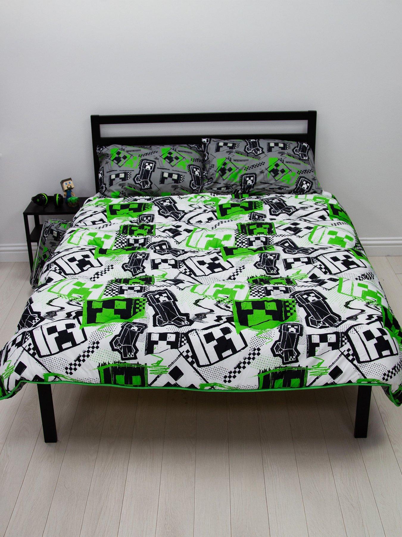 Minecraft Mixed Up Coverless 10.5 Tog Reversible Duvet In Double - Multi