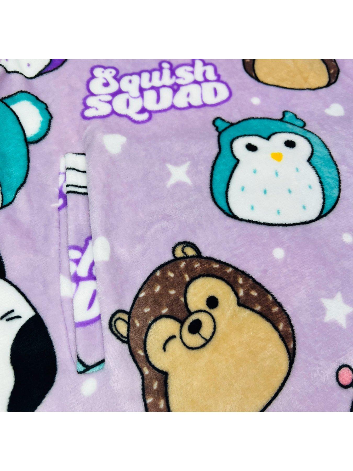 Image 4 of 7 of Squishmallows Bright Wearable Hooded Fleece Blanket - Multi