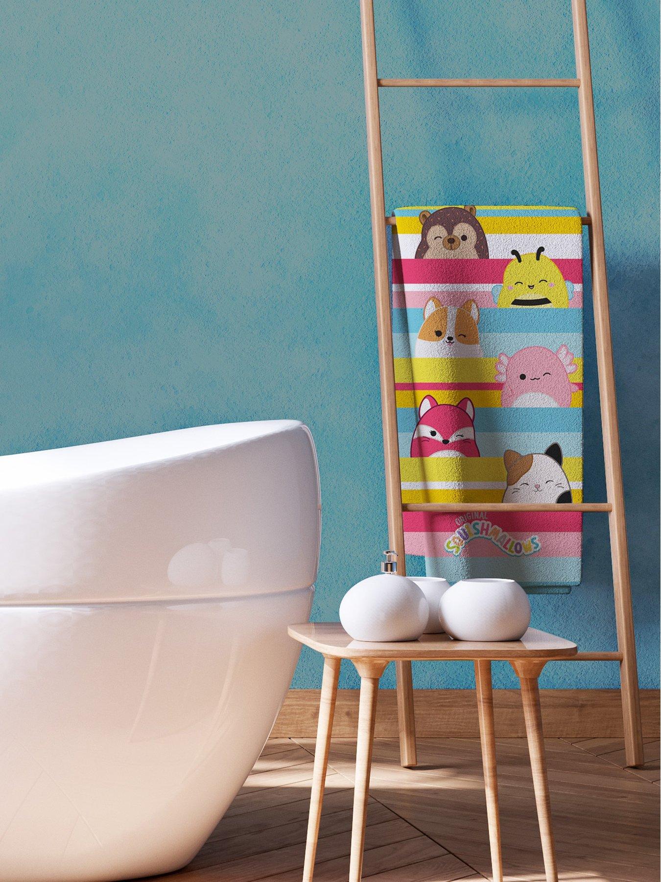 Product photograph of Squishmallows Stripes Towel from very.co.uk