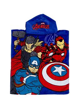 Product photograph of Marvel Avengers Lets Go Poncho from very.co.uk