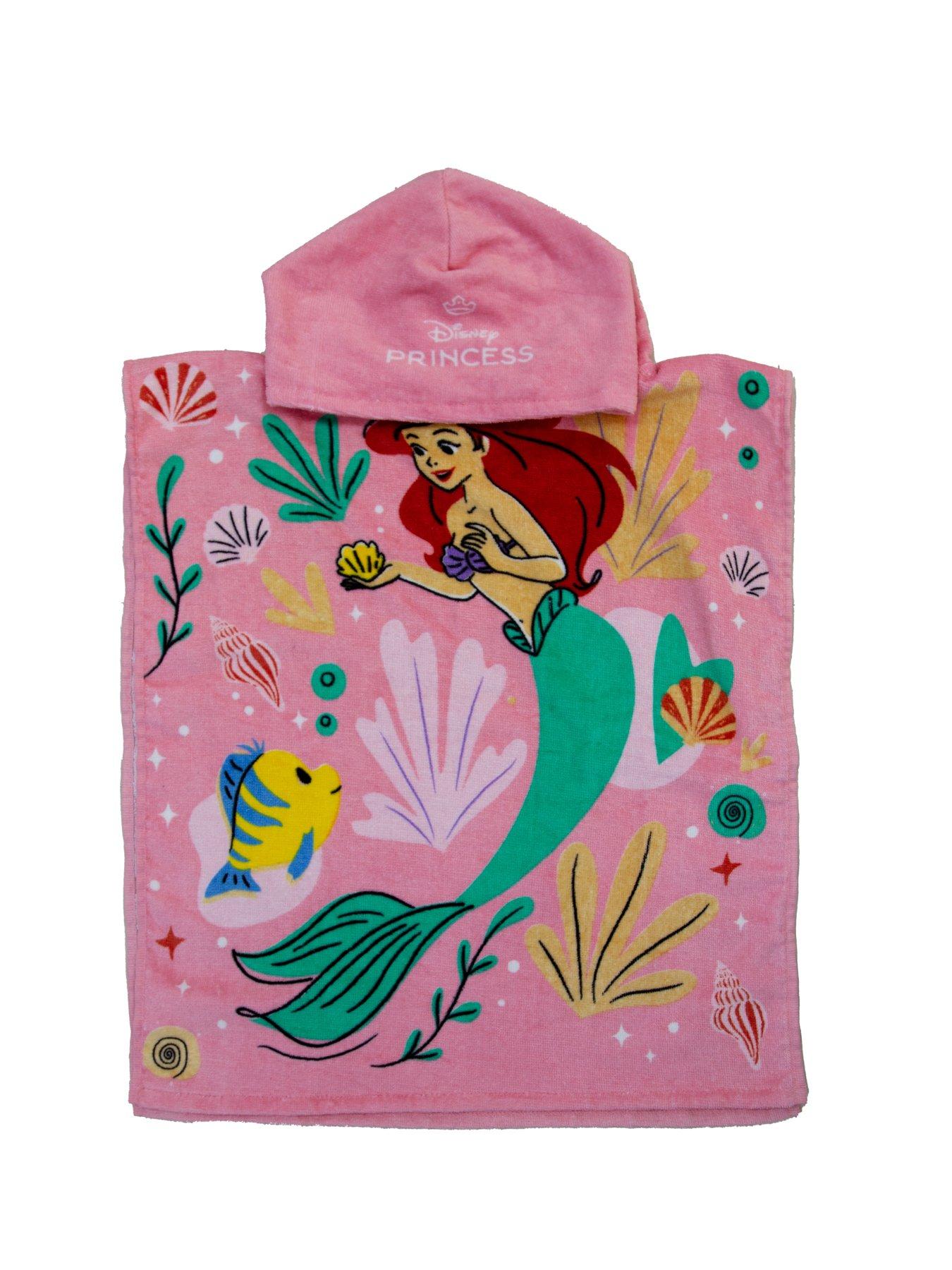 Product photograph of Disney Princess Poncho Towel from very.co.uk