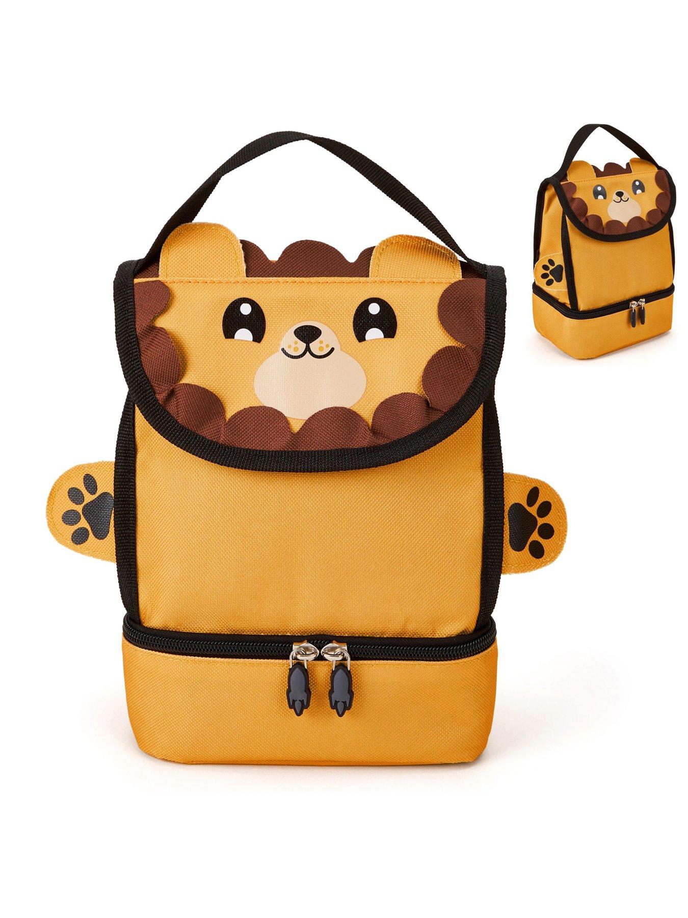 Zappi Co Kinderrucksack Set – Mit Lunchbox & Federmäppchen (Schneeleoparden-Design)