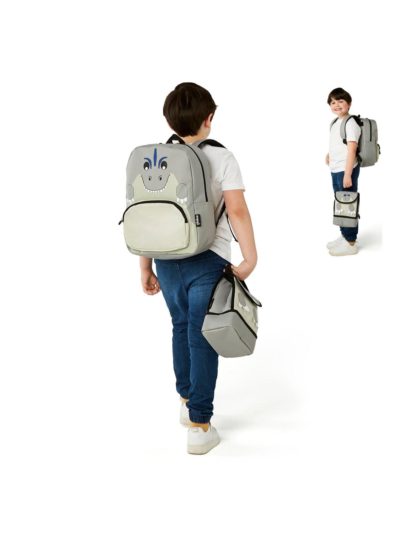 Zappi Co Zappi Backpack Bagagli, Set Panda Rosso, One Size (Pacco Da 3) Unisex-Bambini E Ragazzi