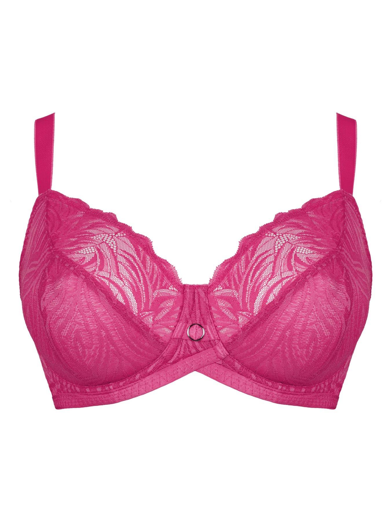 Curvy Kate Lace Daze Balcony Bra Lipstick Pink | Very.co.uk