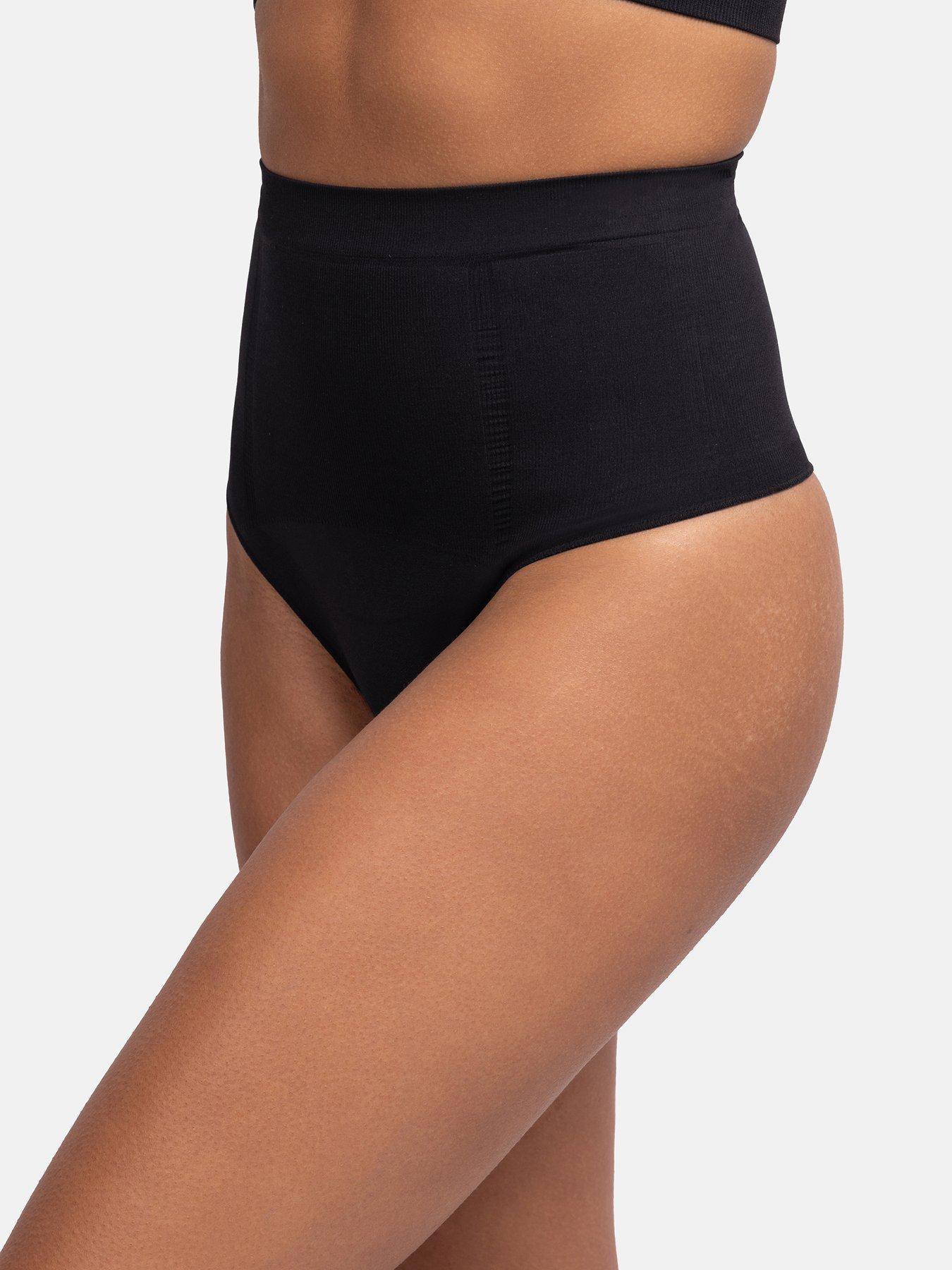 undefined Absolute Sculpt Mid Waist Thong - Black