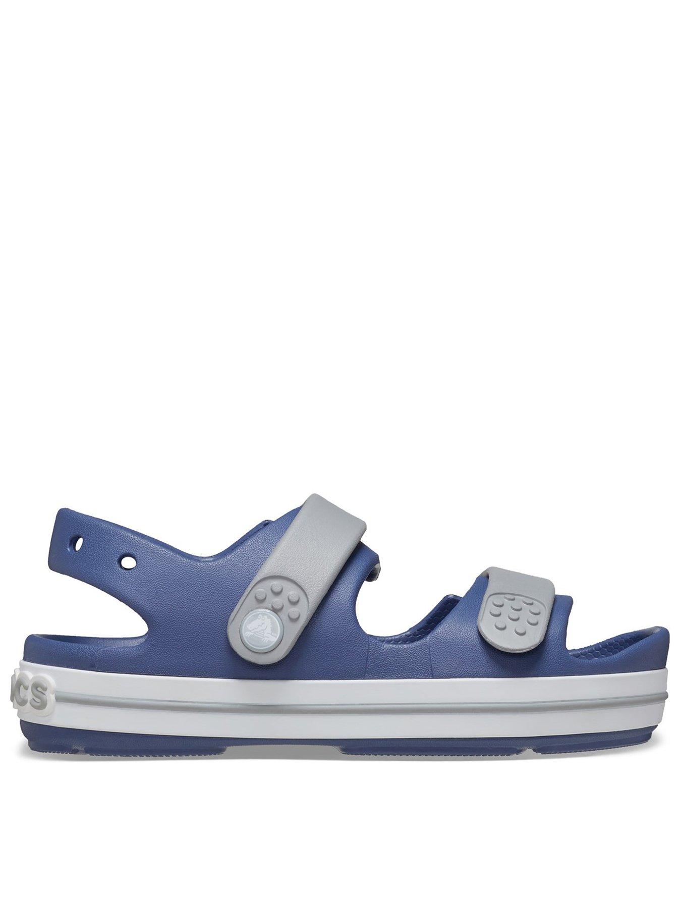 undefined Bijou Blue / Light Grey Crocband Play Sandal Kids